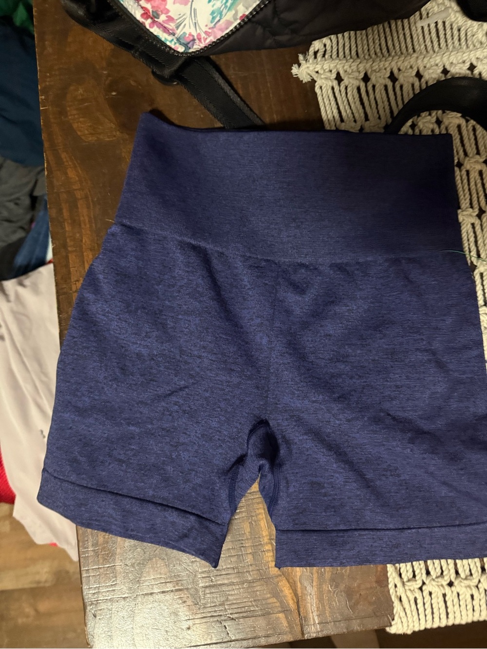 High-Rise Women's Bike Shorts in Navy